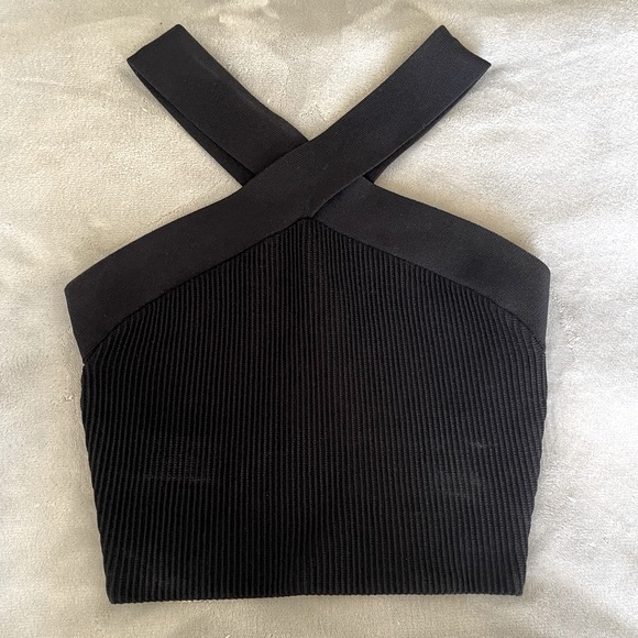 Aritzia - Babaton sculpt knit cross top - Picture 1 of 4